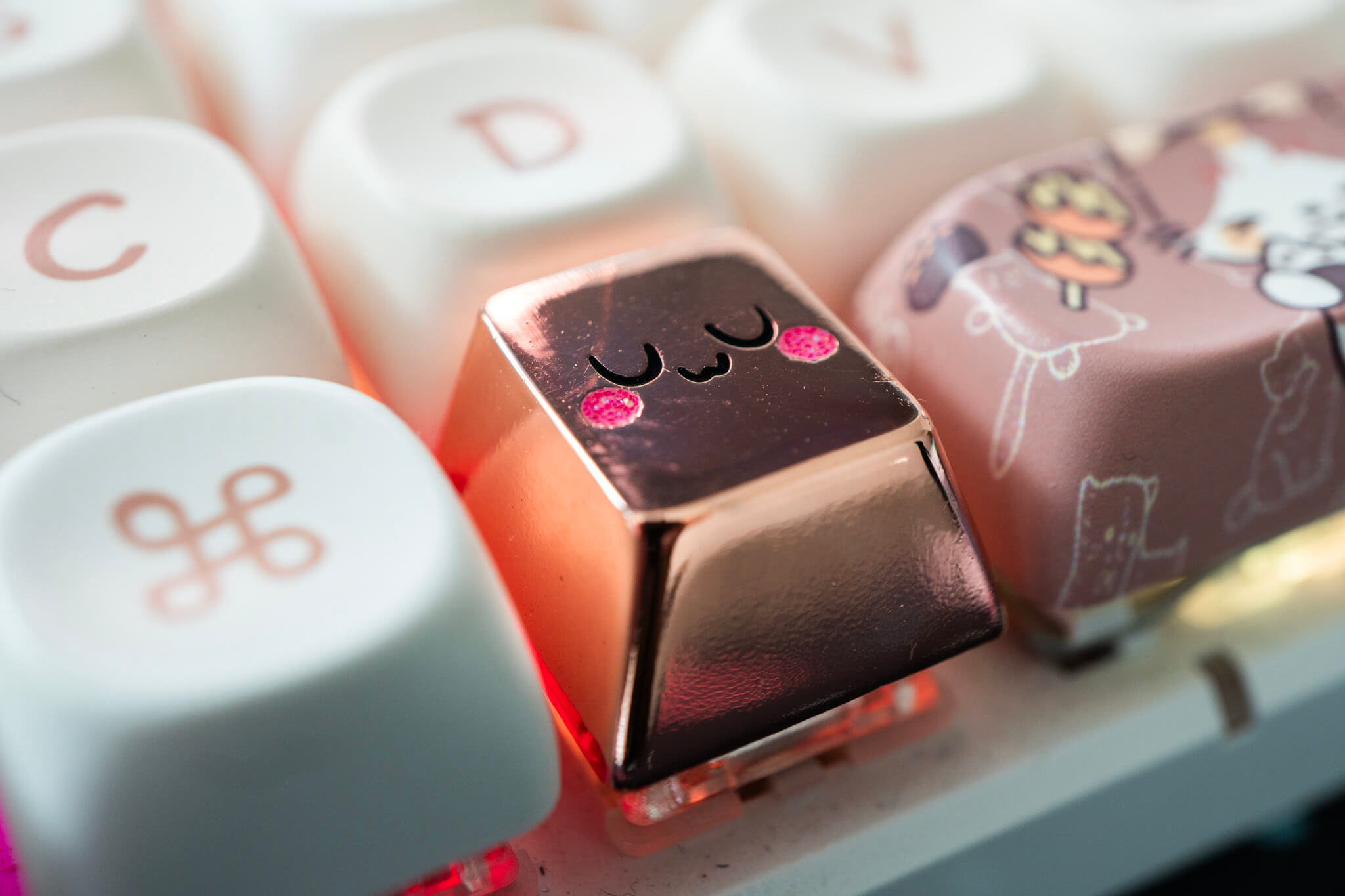 uwu metal keycap by TerraKeycaps uwu metal keycap by TerraKeycaps